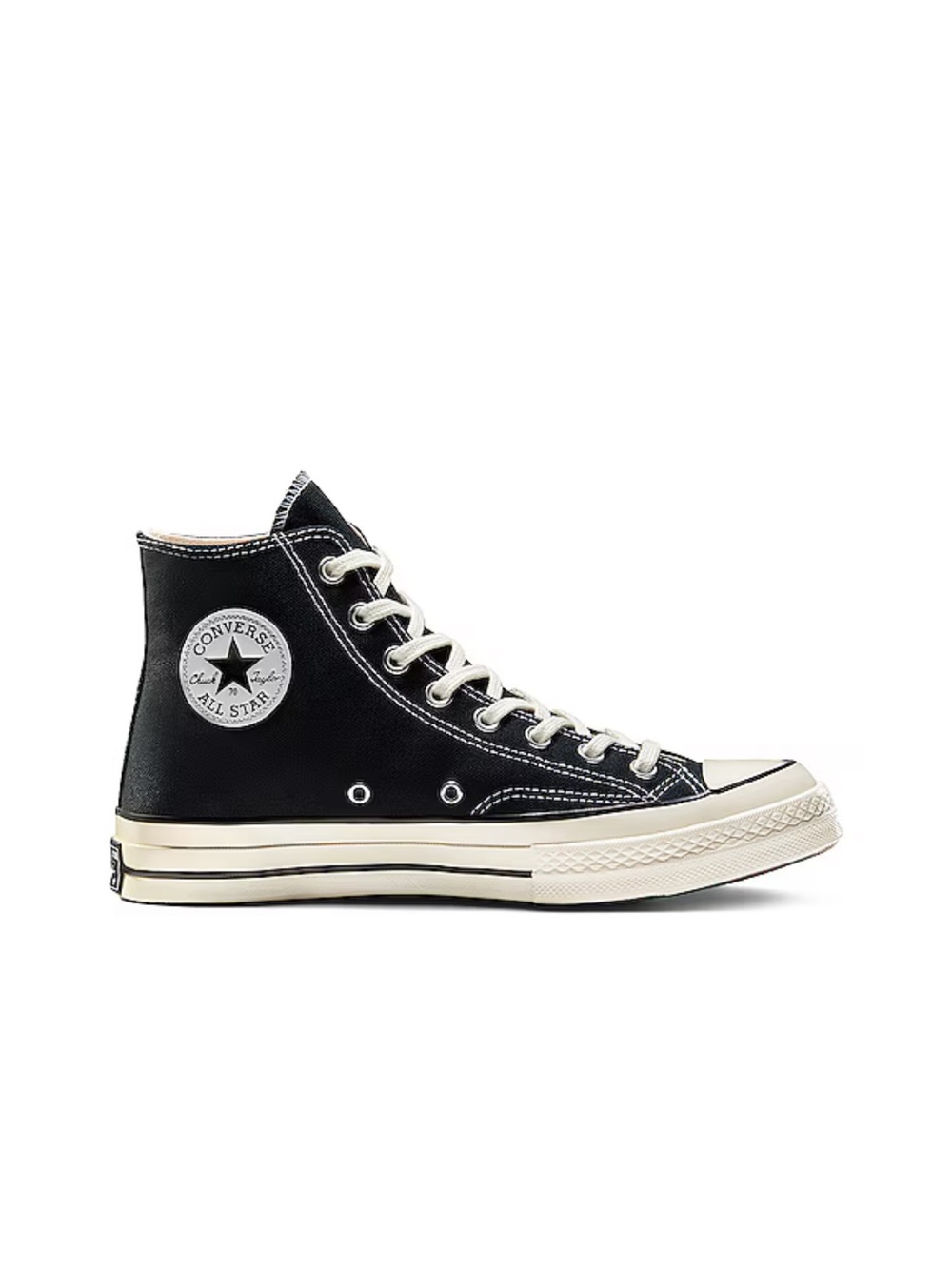 CHUCK 70 HI IN BLACK & EGRET